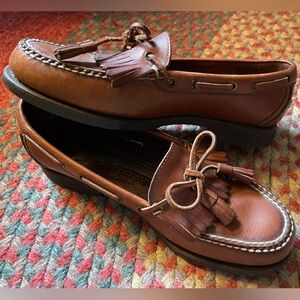 Men’s Rockport Comfort DMX #2592 Tassel Loafers BROWN LEATHER SLIP ON Shoes 9M